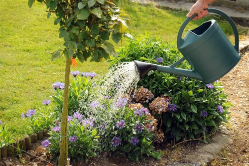 A landscaped Stamford Hill garden kept tidy by a local gardening team